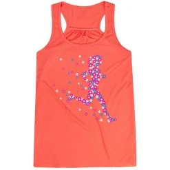 Flowy Racerback Tank Top - Summer Runner Girl -goneforarun Sales 2023 tr 47533 CORAL MAIN