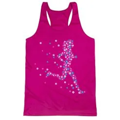 Women's Racerback Performance Tank Top - Summer Runner Girl -goneforarun Sales 2023 tr 47535 PINK MAIN