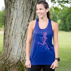 Women's Racerback Performance Tank Top - Summer Runner Girl -goneforarun Sales 2023 tr 47535 ROYAL FEMALE