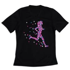 Women's Short Sleeve Tech Tee - Summer Runner Girl -goneforarun Sales 2023 tr 47536 BLACK MAIN