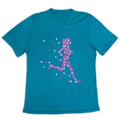 Women's Short Sleeve Tech Tee - Summer Runner Girl -goneforarun Sales 2023 tr 47536 LIGHTBLUE MAIN