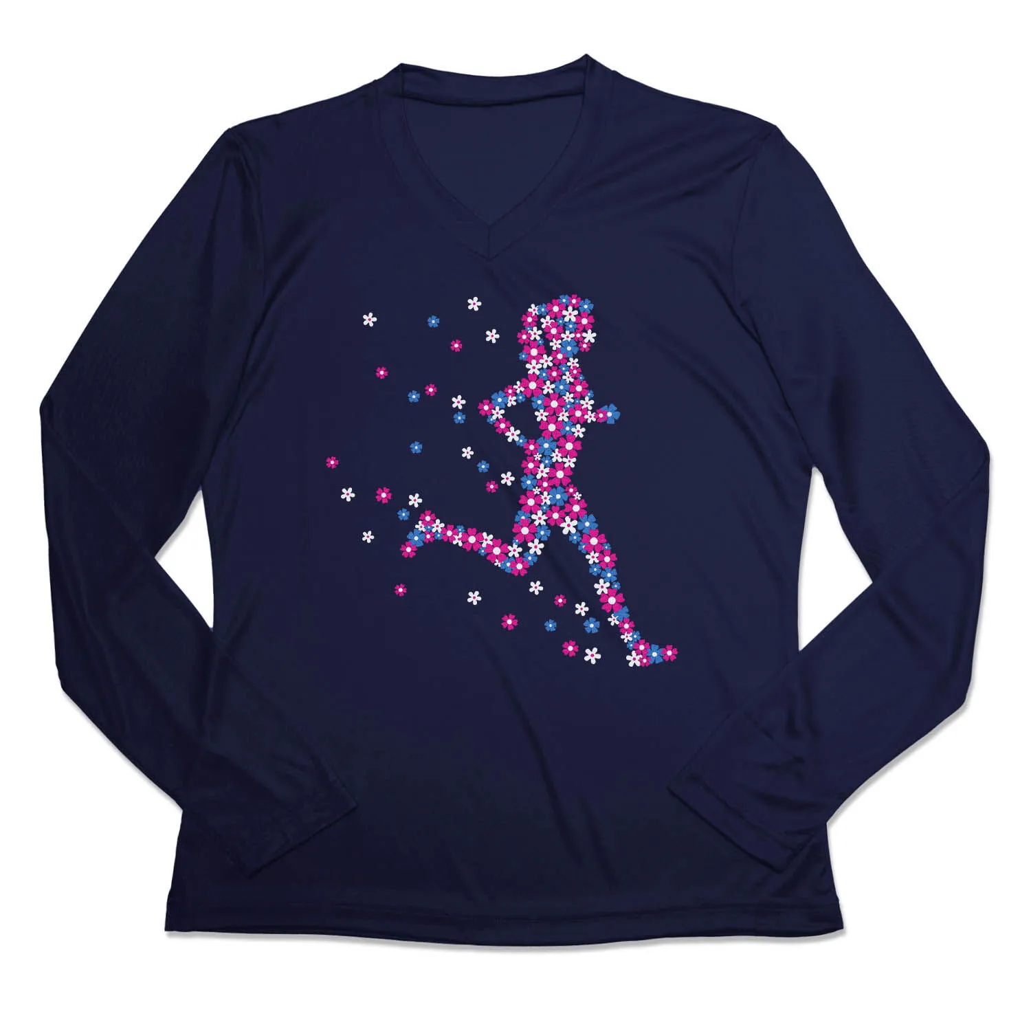 Women's Long Sleeve Tech Tee - Summer Runner Girl 8 Women's Long Sleeve Tech Tee - Summer Runner Girl - Image 6