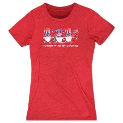 Women's Everyday Runners Tee - Runnin' With My Patriotic Gnomies -goneforarun Sales 2023 tr 47551 RED MAIN