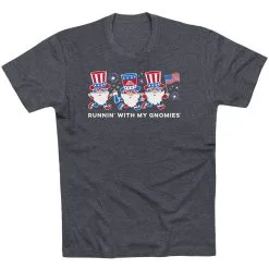 Running Short Sleeve T-Shirt - Runnin' With My Patriotic Gnomies -goneforarun Sales 2023 tr 47552 CHARCOAL MAIN
