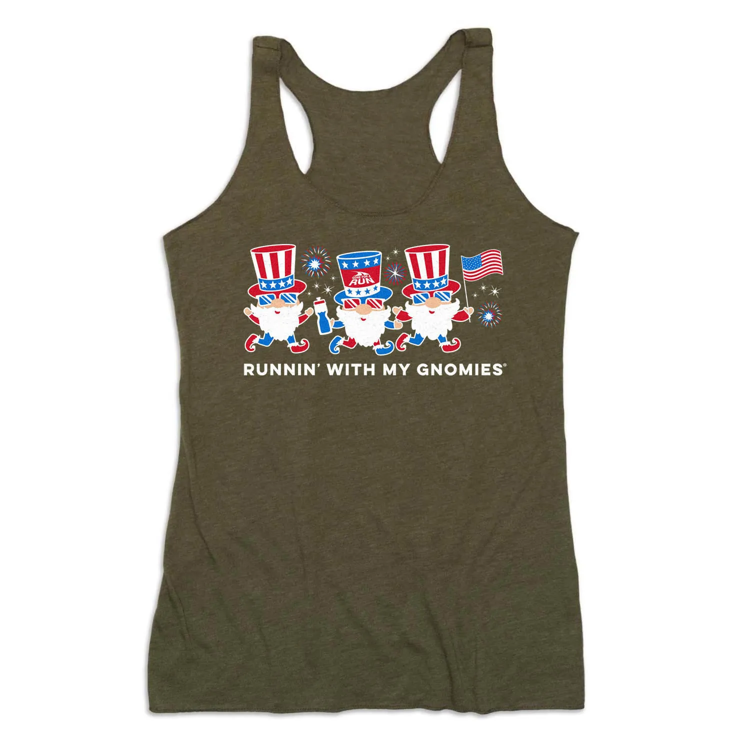 Women's Everyday Tank Top - Runnin' With My Patriotic Gnomies 8 Women's Everyday Tank Top - Runnin' With My Patriotic Gnomies - Image 6