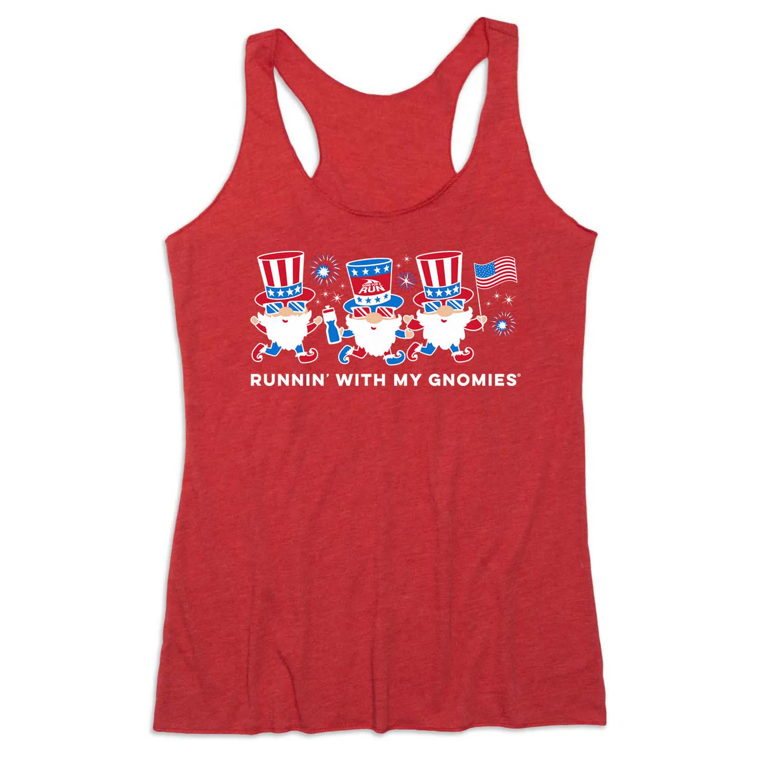 Women's Everyday Tank Top - Runnin' With My Patriotic Gnomies 3 Women's Everyday Tank Top - Runnin' With My Patriotic Gnomies