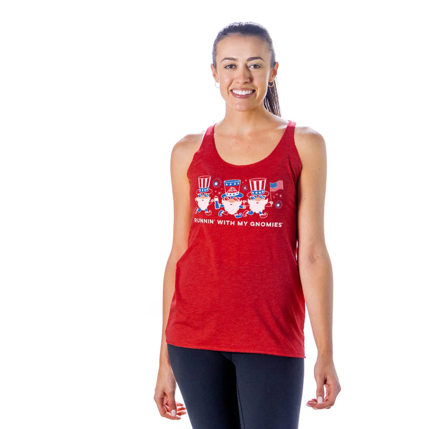 Women's Everyday Tank Top - Runnin' With My Patriotic Gnomies 4 Women's Everyday Tank Top - Runnin' With My Patriotic Gnomies - Image 2