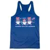 Women's Racerback Performance Tank Top - Runnin' With My Patriotic Gnomies