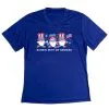 Women's Short Sleeve Tech Tee - Runnin' With My Patriotic Gnomies