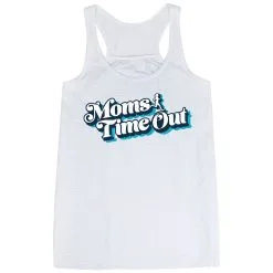 Flowy Racerback Tank Top - Moms Time Out -goneforarun Sales 2023 tr 47568 WHITE MAIN
