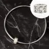Sterling Silver Adjustable Bangle Bracelet - Enamel 26.2 Marathon -goneforarun Sales 2023 tr 47581