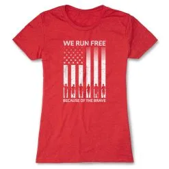Women's Everyday Runners Tee - Because Of The Brave -goneforarun Sales 2023 tr 47587 RED MAIN