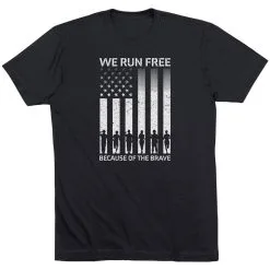 Running Short Sleeve T-Shirt - Because Of The Brave -goneforarun Sales 2023 tr 47588 BLACK MAIN