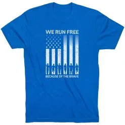 Running Short Sleeve T-Shirt - Because Of The Brave -goneforarun Sales 2023 tr 47588 ROYAL MAIN