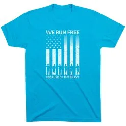 Running Short Sleeve T-Shirt - Because Of The Brave -goneforarun Sales 2023 tr 47588 TURQUOISE MAIN