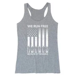 Women's Everyday Tank Top - Because Of The Brave -goneforarun Sales 2023 tr 47590 GRAY MAIN