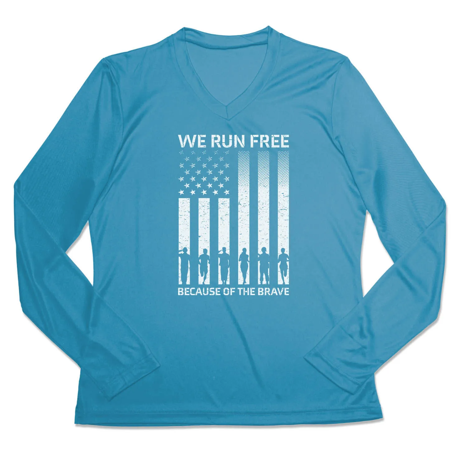 Women's Long Sleeve Tech Tee - Because Of The Brave 7 Women's Long Sleeve Tech Tee - Because Of The Brave - Image 5