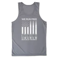 Men's Running Performance Tank Top - Because Of The Brave -goneforarun Sales 2023 tr 47595 GRAPHITE MAIN