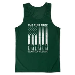Men's Running Performance Tank Top - Because Of The Brave -goneforarun Sales 2023 tr 47595 GREEN MAIN