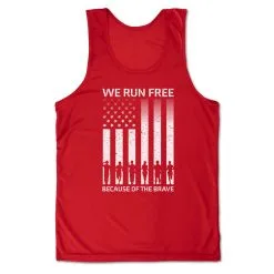 Men's Running Performance Tank Top - Because Of The Brave -goneforarun Sales 2023 tr 47595 RED MAIN