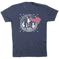 Running Short Sleeve T-Shirt - Run For The Red, White & Blue -goneforarun Sales 2023 tr 47600 NAVY MAIN