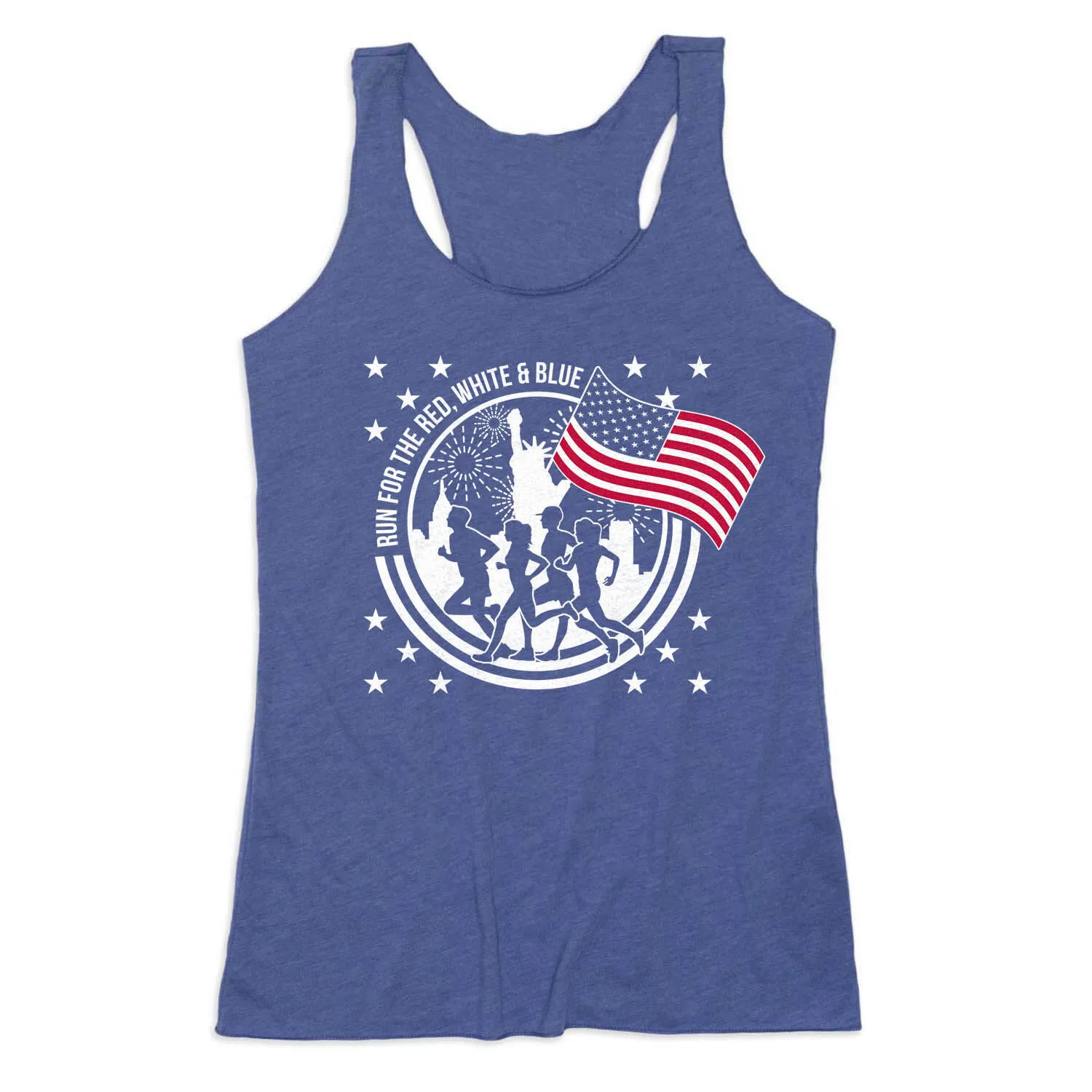 Women's Everyday Tank Top - Run For The Red, White & Blue 3 Women's Everyday Tank Top - Run For The Red, White & Blue