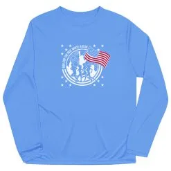 Men's Running Long Sleeve Performance Tee - Run For The Red, White & Blue