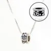 Sterling Silver Bead Necklace - Antiqued 26.2 Marathon -goneforarun Sales 2023 tr 47615