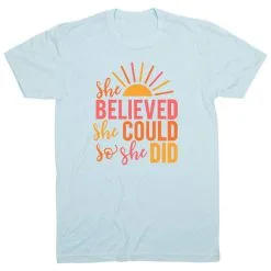 Short Sleeve T-Shirt - She Believed 15 Short Sleeve T-Shirt - She Believed -goneforarun Sales 2023 tr 47647 LIGHTBLUE MAIN