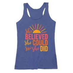 Women's Everyday Tank Top - She Believed -goneforarun Sales 2023 tr 47649 ROYAL MAIN