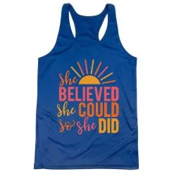 Women's Racerback Performance Tank Top - She Believed 13 Women's Racerback Performance Tank Top - She Believed -goneforarun Sales 2023 tr 47650 ROYAL MAIN