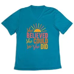 Women's Short Sleeve Tech Tee - She Believed 12 Women's Short Sleeve Tech Tee - She Believed -goneforarun Sales 2023 tr 47651 LIGHTBLUE MAIN