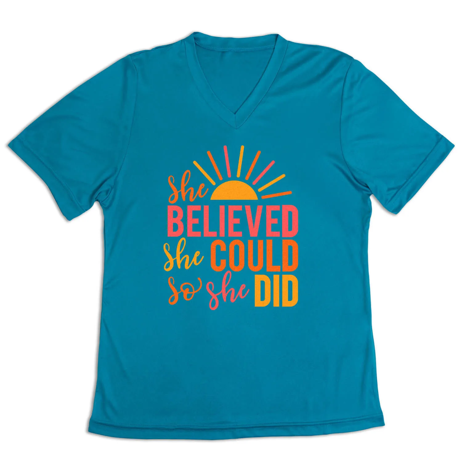 Women's Short Sleeve Tech Tee - She Believed 7 Women's Short Sleeve Tech Tee - She Believed - Image 5