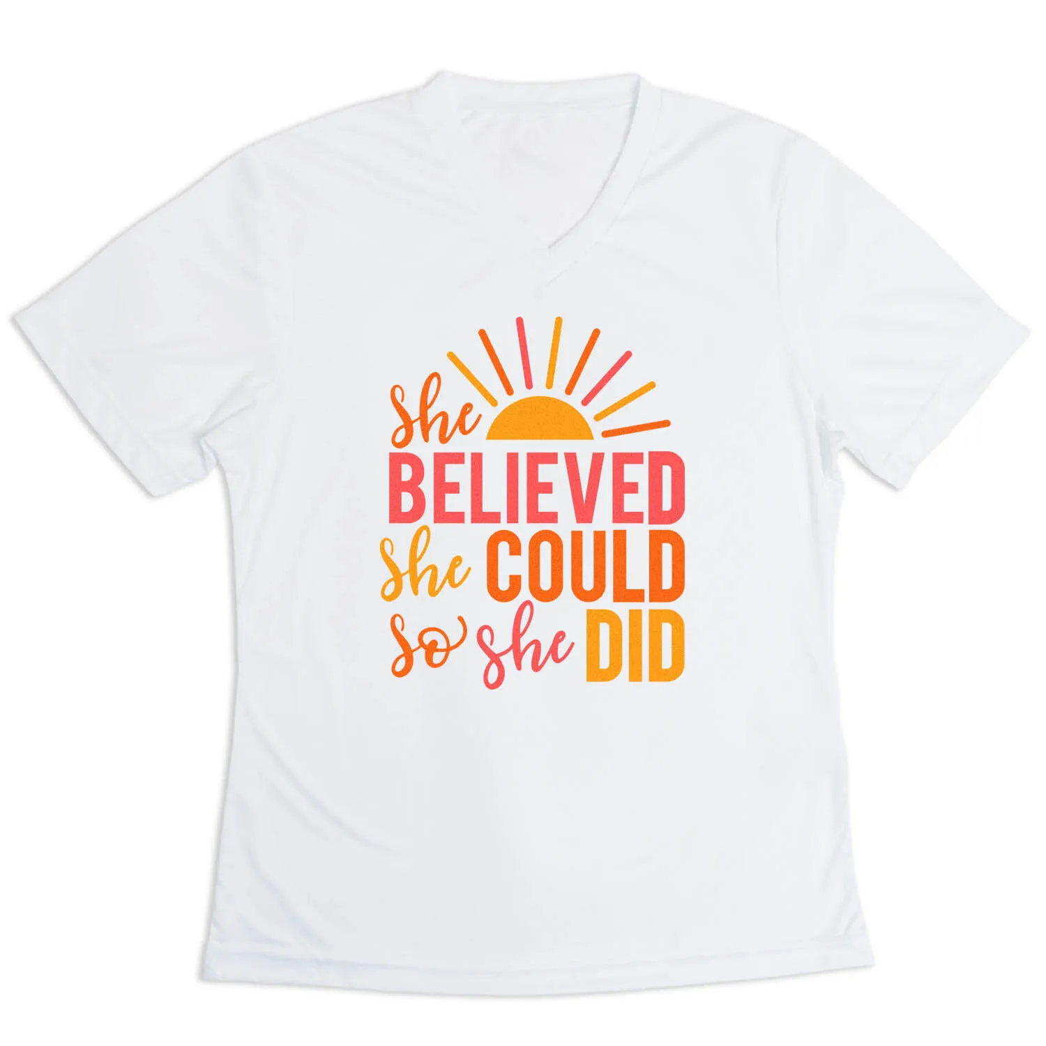 Women's Short Sleeve Tech Tee - She Believed 8 Women's Short Sleeve Tech Tee - She Believed - Image 6